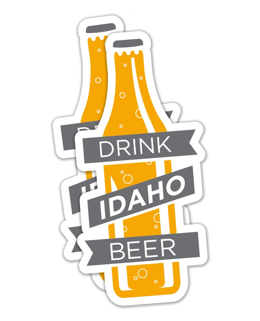 Wear Boise / Drink Idaho Beer Vinyl Sticker Wear Boise